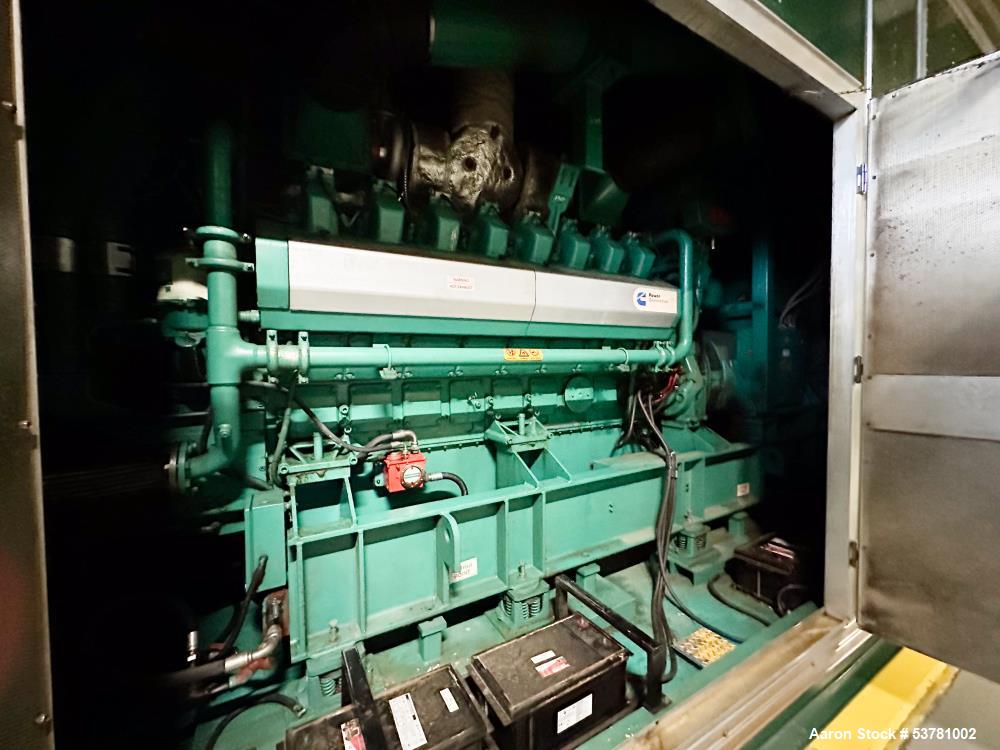 Used Cummins 1100CGMA 1.1MW Natural Gas Generator – QSV-81G Engine, Stamford AVK